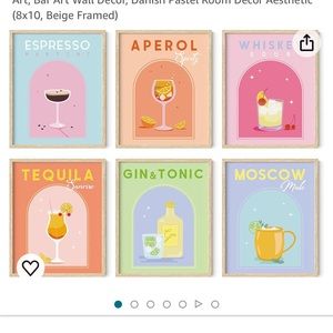 Haus & Hues Cocktail framed set